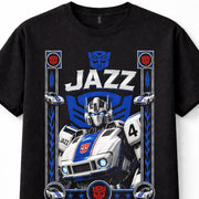 Transformers Jazz Autobot Robot Cybertron Racing Car Black Graphic Unisex T-Shirt