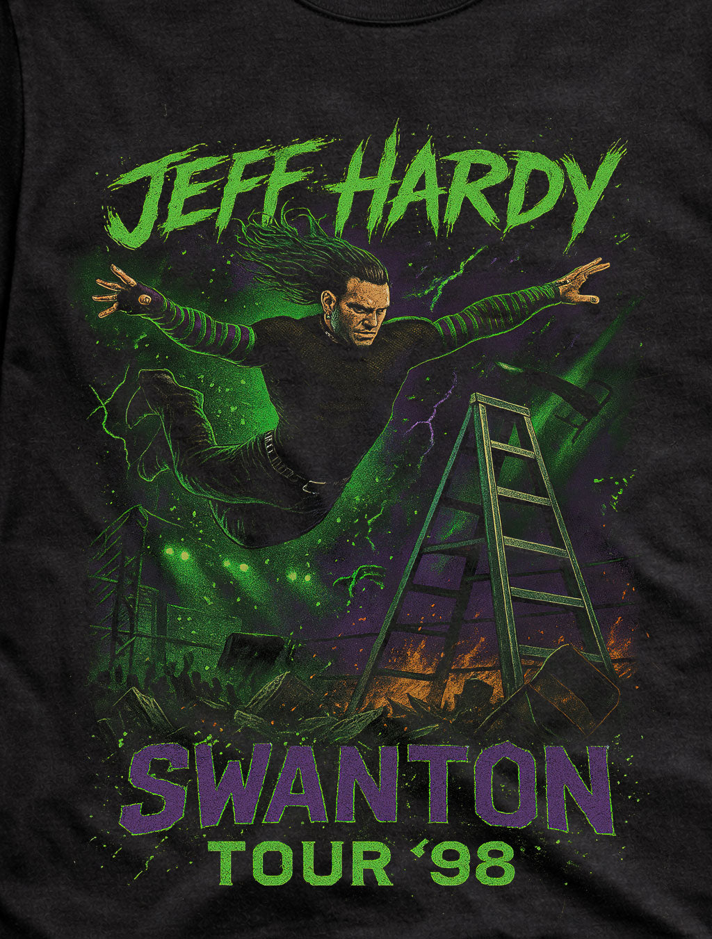 Jeff Hardy – The Charismatic Enigma Swanton Bomb Tour ’98 Adults & Kids Unisex T-Shirt