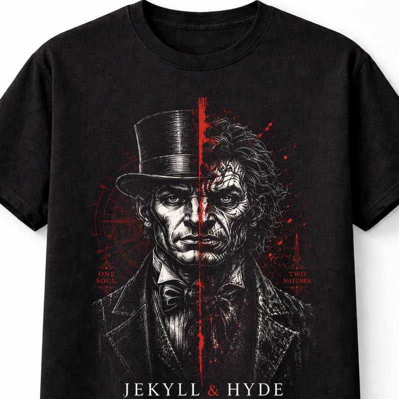 Jekyll and Hyde Gothic Horror Dual Personality Unisex T-Shirt