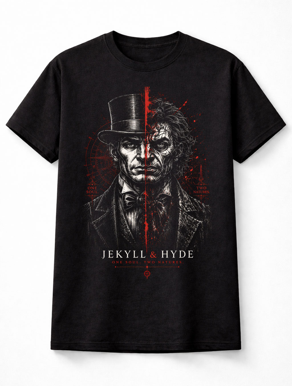 Jekyll and Hyde Gothic Horror Dual Personality Unisex T-Shirt
