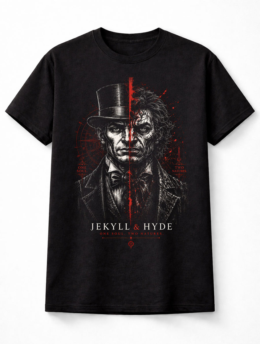 Jekyll and Hyde Gothic Horror Dual Personality Unisex T-Shirt