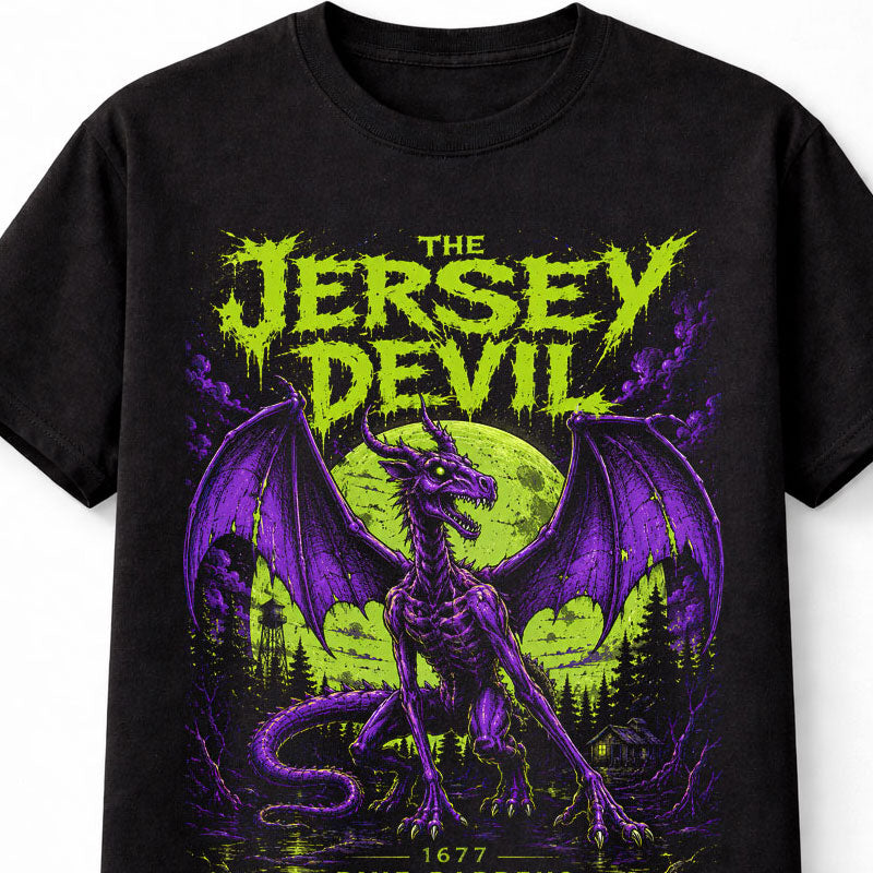 Jersey Devil Pine Barrens Cryptid Horror Monster Unisex T-Shirt