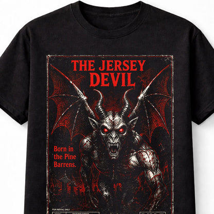 Jersey Devil VHS Horror Cryptid Monster Black Unisex T-Shirt