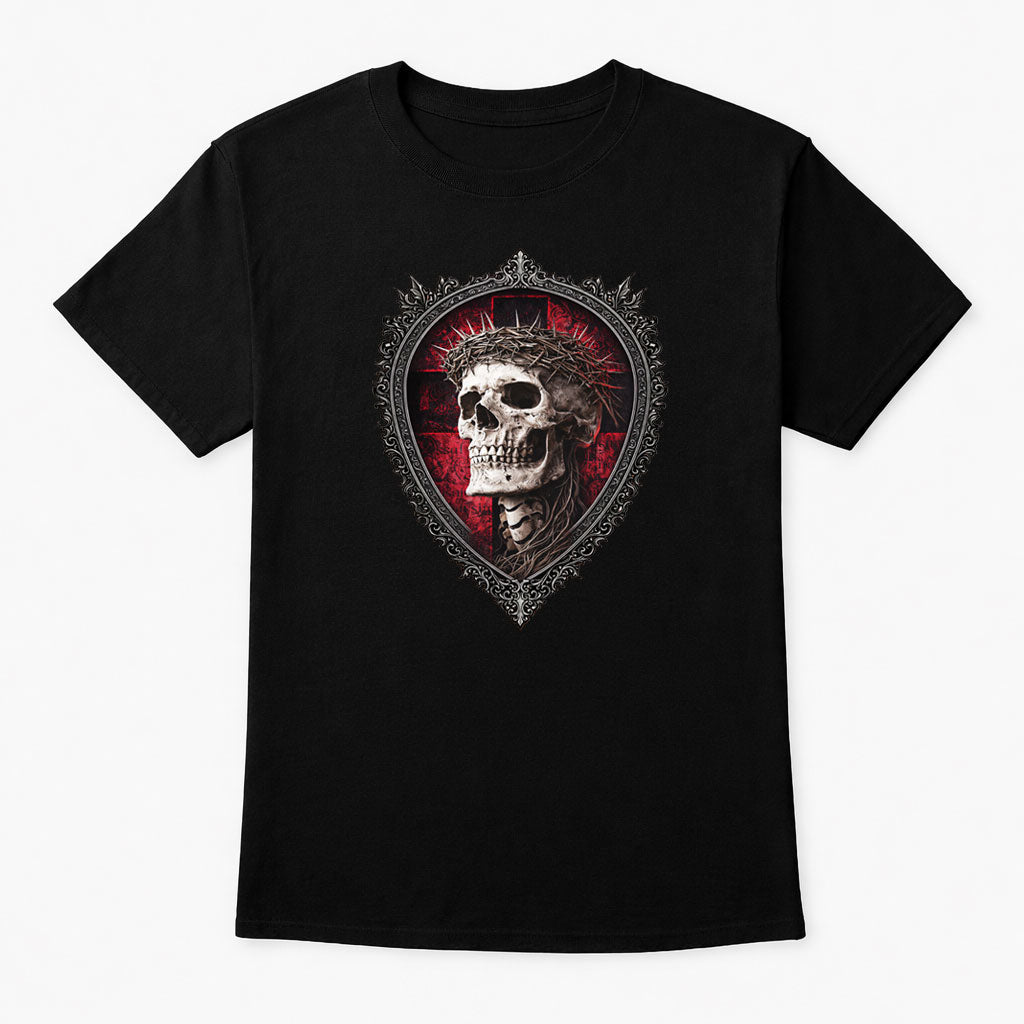 Crown of Thorns Relic Unisex T Shirt Sacred Gothic Skull Art Tee