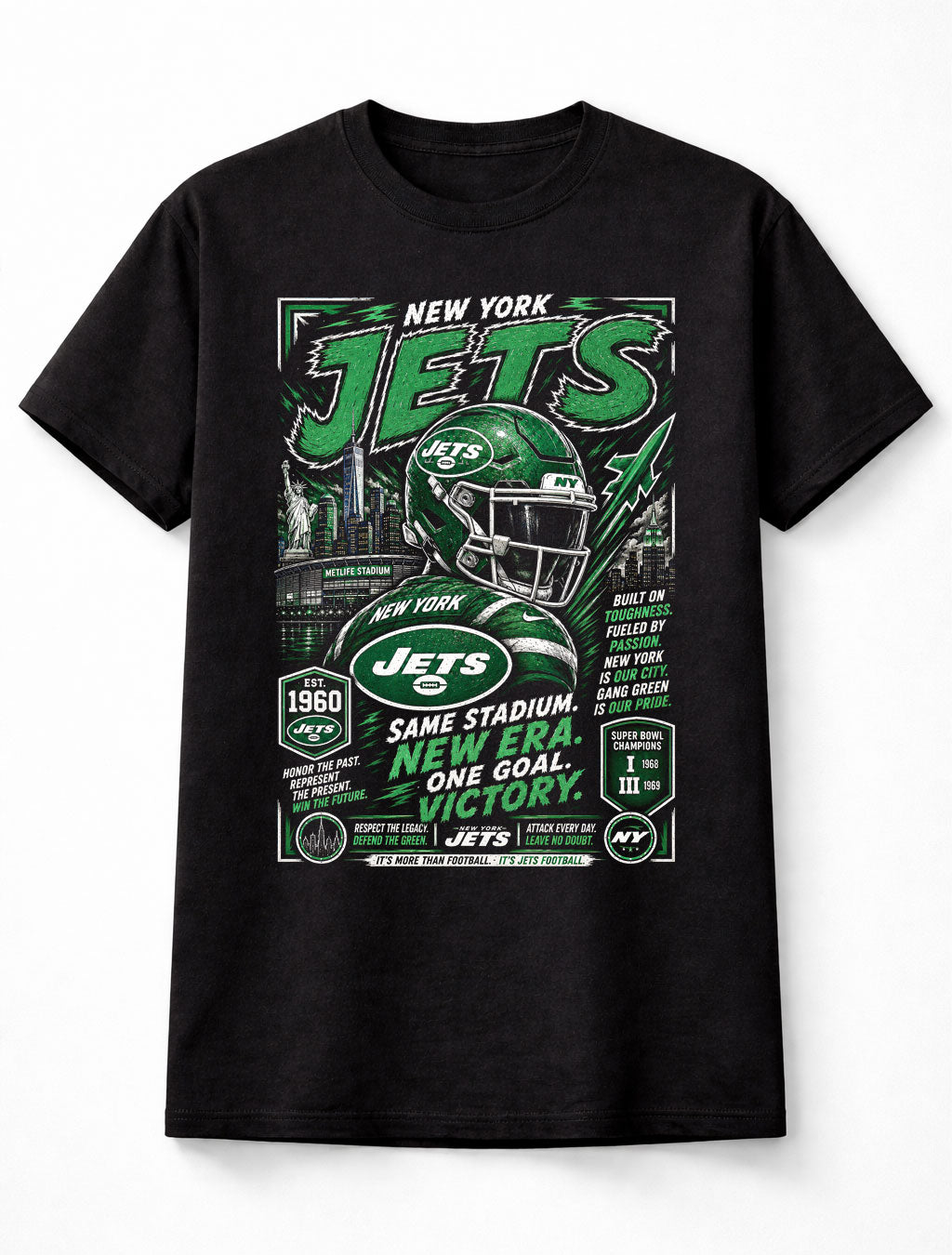 New York Jets NFL Football Fan Gift Gang Green Unisex T-Shirt