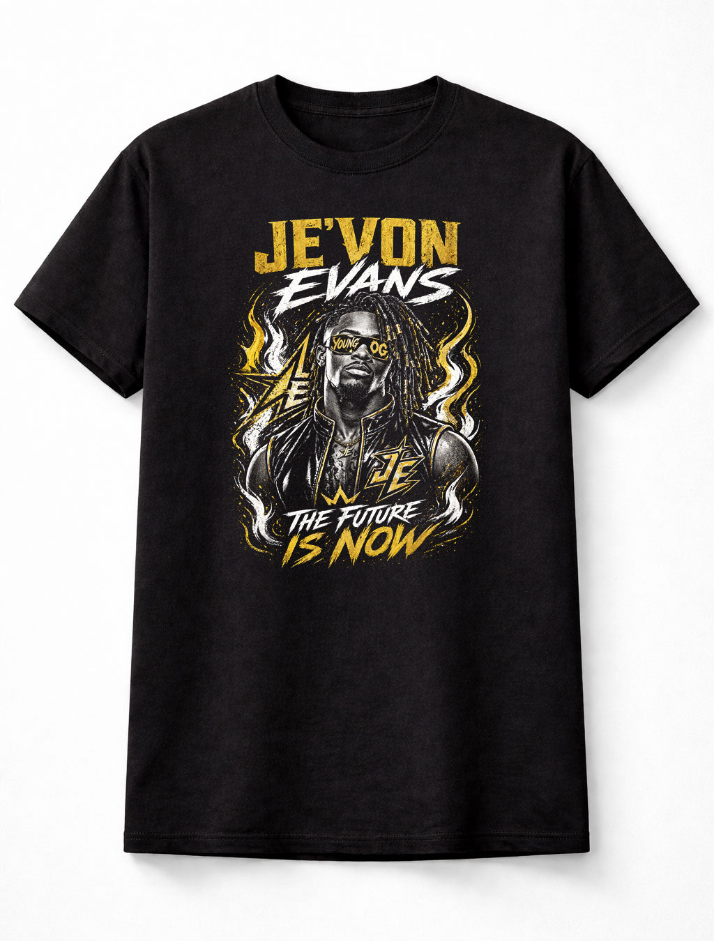 Je’Von Evans The Future Is Now Wrestling Graphic T-Shirt Young OG NXT Rising Star Fan Adults & Kids Unisex T-Shirt
