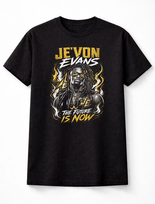 Je’Von Evans The Future Is Now Wrestling Graphic T-Shirt Young OG NXT Rising Star Fan Adults & Kids Unisex T-Shirt