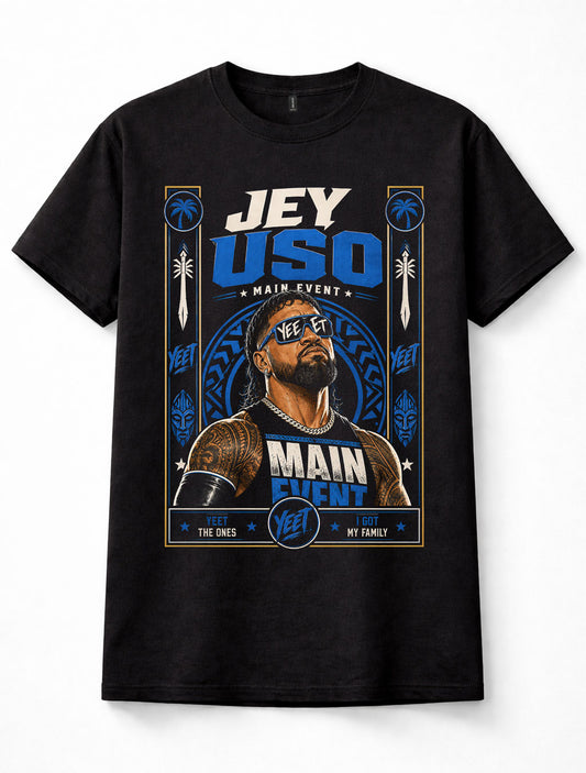 Jey Uso WWE Main Event Yeet Wrestling Graphic Unisex T-Shirt