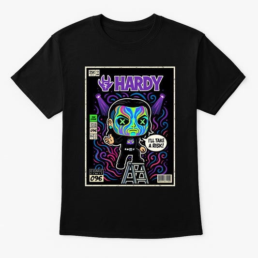 Jeff Hardy Neon Risk Taker Retro Wrestling Unisex T-Shirt Charismatic Enigma Tee