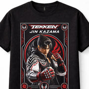 Tekken Jin Kazama Mishima Karate Fighter Arcade Game Black Unisex T-Shirt
