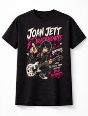 Joan Jett And The Blackhearts I Love Rock N Roll Bad Reputation Graphic T-Shirt Classic Rock Music Fan Punk Adult & Kids Unisex T-Shirt