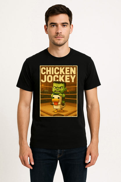 Minecraft Chicken Jockey Baby Zombie Riding Chicken Gaming Meme Adults & Kids Unisex T-Shirt