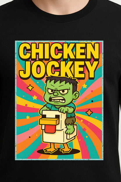 Minecraft Chicken Jockey Baby Zombie Riding Chicken Retro Gaming Meme Adults & Kids Unisex T-Shirt