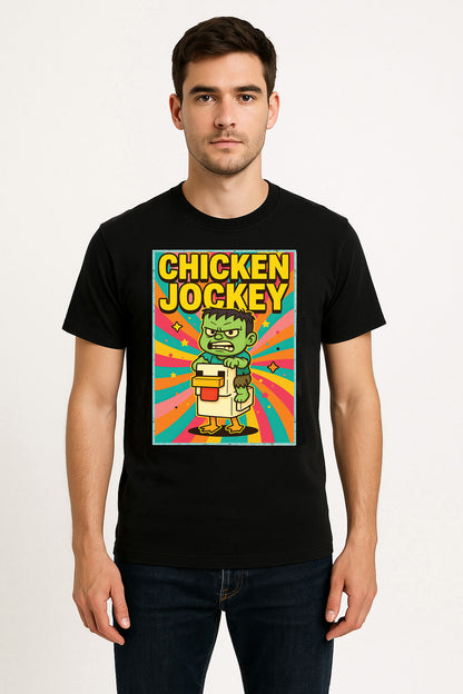 Minecraft Chicken Jockey Baby Zombie Riding Chicken Retro Gaming Meme Adults & Kids Unisex T-Shirt