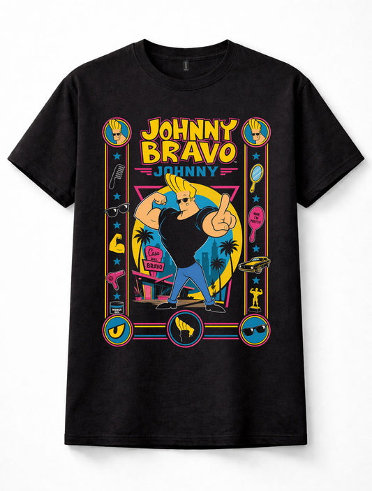 Johnny Bravo Cartoon Network Classic Cartoon Graphic Unisex T-Shirt