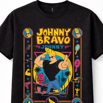 Johnny Bravo Cartoon Network Classic Cartoon Graphic Unisex T-Shirt