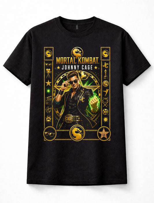 Mortal Kombat Johnny Cage Arcade Fighting Game Gamer Unisex T-Shirt