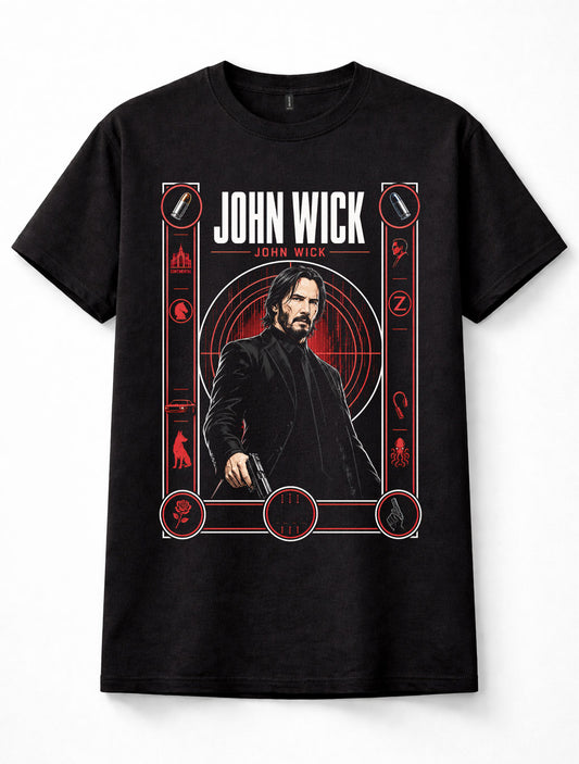 John Wick Baba Yaga Action Movie Graphic Unisex T-Shirt