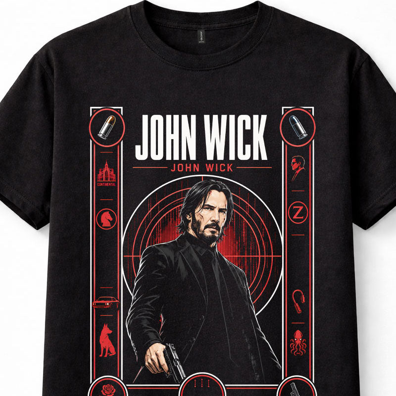 John Wick Baba Yaga Action Movie Graphic Unisex T-Shirt