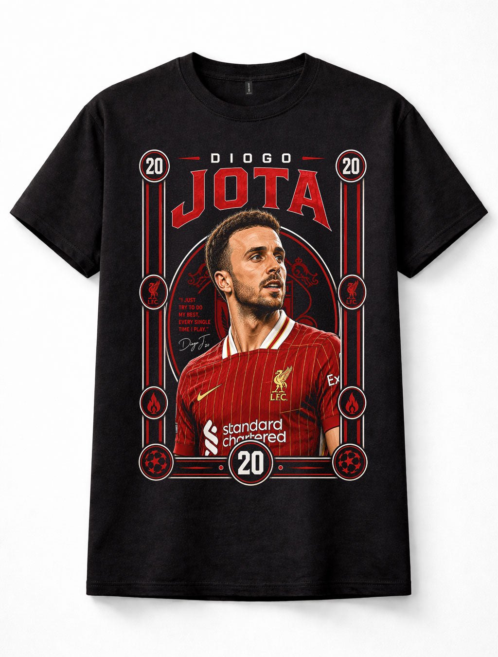 Diogo Jota Liverpool FC Number 20 Portugal Football Tribute Unisex T-Shirt