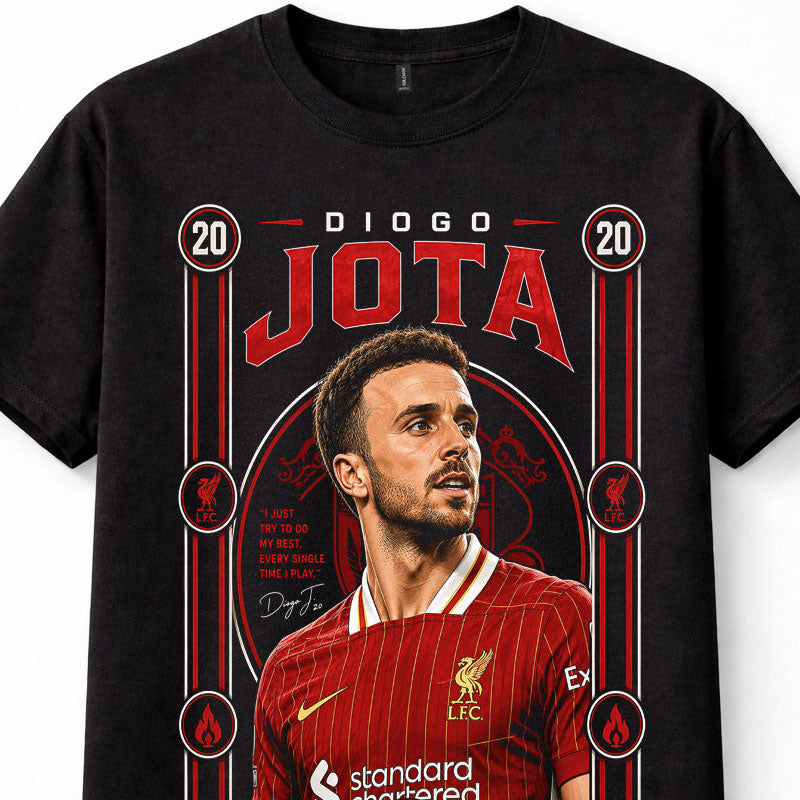 Diogo Jota Liverpool FC Number 20 Portugal Football Tribute Unisex T-Shirt