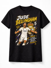 Jude Bellingham 5 Real Madrid Style Soccer Football Fan Graphic Tee Unisex Adults & Kids T-Shirt