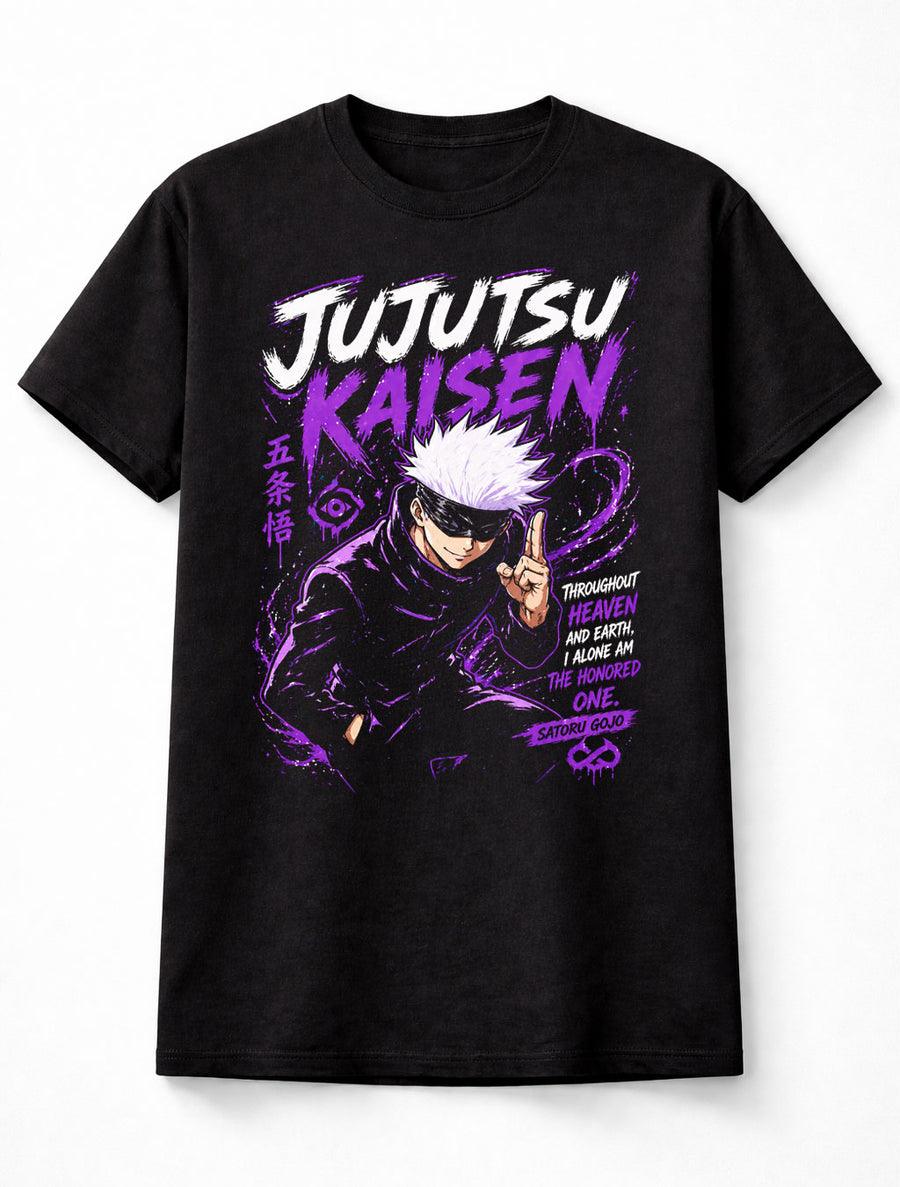 Jujutsu Kaisen Satoru Gojo Anime Sorcerer Cursed Energy Adults & Kids Unisex T-Shirt