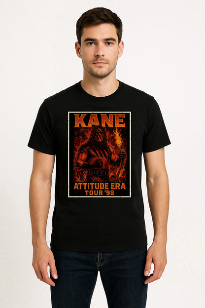 Kane Attitude Era Tour ’98 Unisex T-Shirt – Big Red Machine Retro Wrestling Tee
