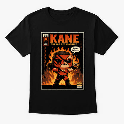 Kane The Big Red Machine Retro Wrestling Unisex T-Shirt Fire & Brimstone Tee
