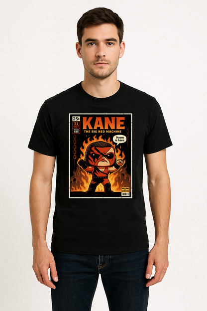 Kane The Big Red Machine Retro Wrestling Unisex T-Shirt Fire & Brimstone Tee