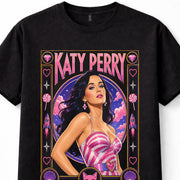 Katy Perry Pop Singer California Gurls Music Graphic Black Unisex T-Shirt