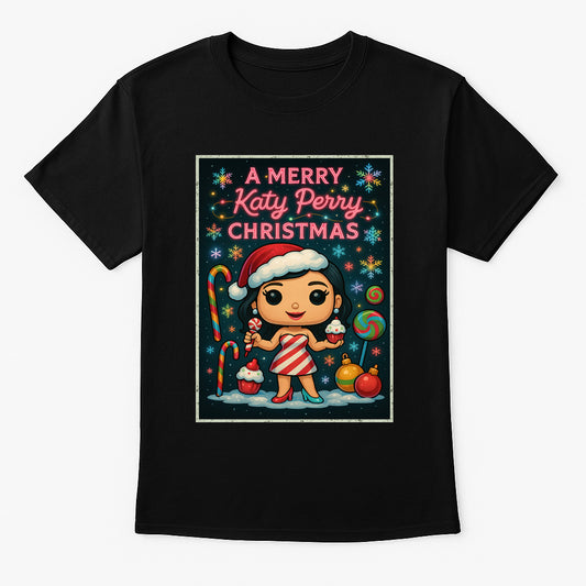 Katy Perry Merry Christmas Candy Pop Unisex Christmas T-Shirt or Hoodie