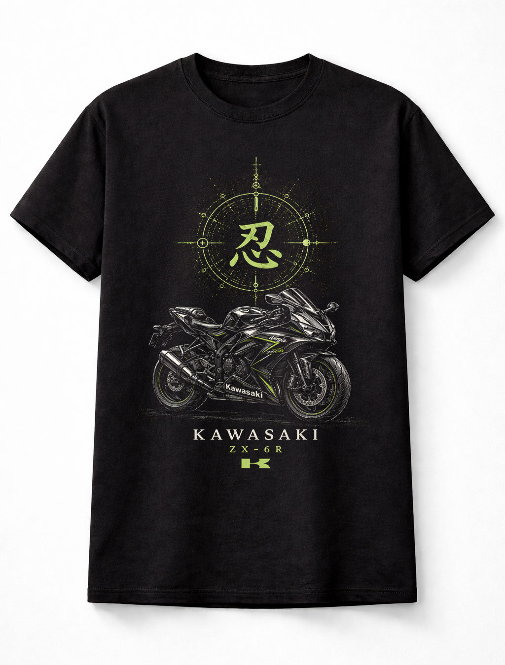 Kawasaki Ninja ZX-6R Sportbike Motorcycle Racing Rider Unisex T-Shirt