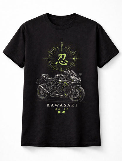 Kawasaki Ninja ZX-6R Sportbike Motorcycle Racing Rider Unisex T-Shirt