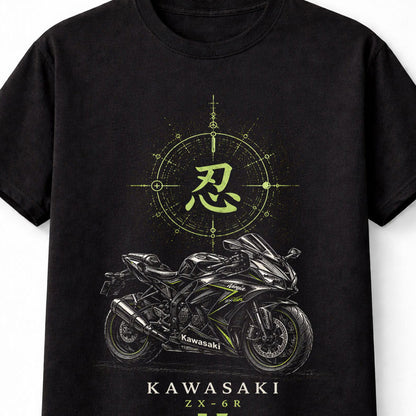 Kawasaki Ninja ZX-6R Sportbike Motorcycle Racing Rider Unisex T-Shirt