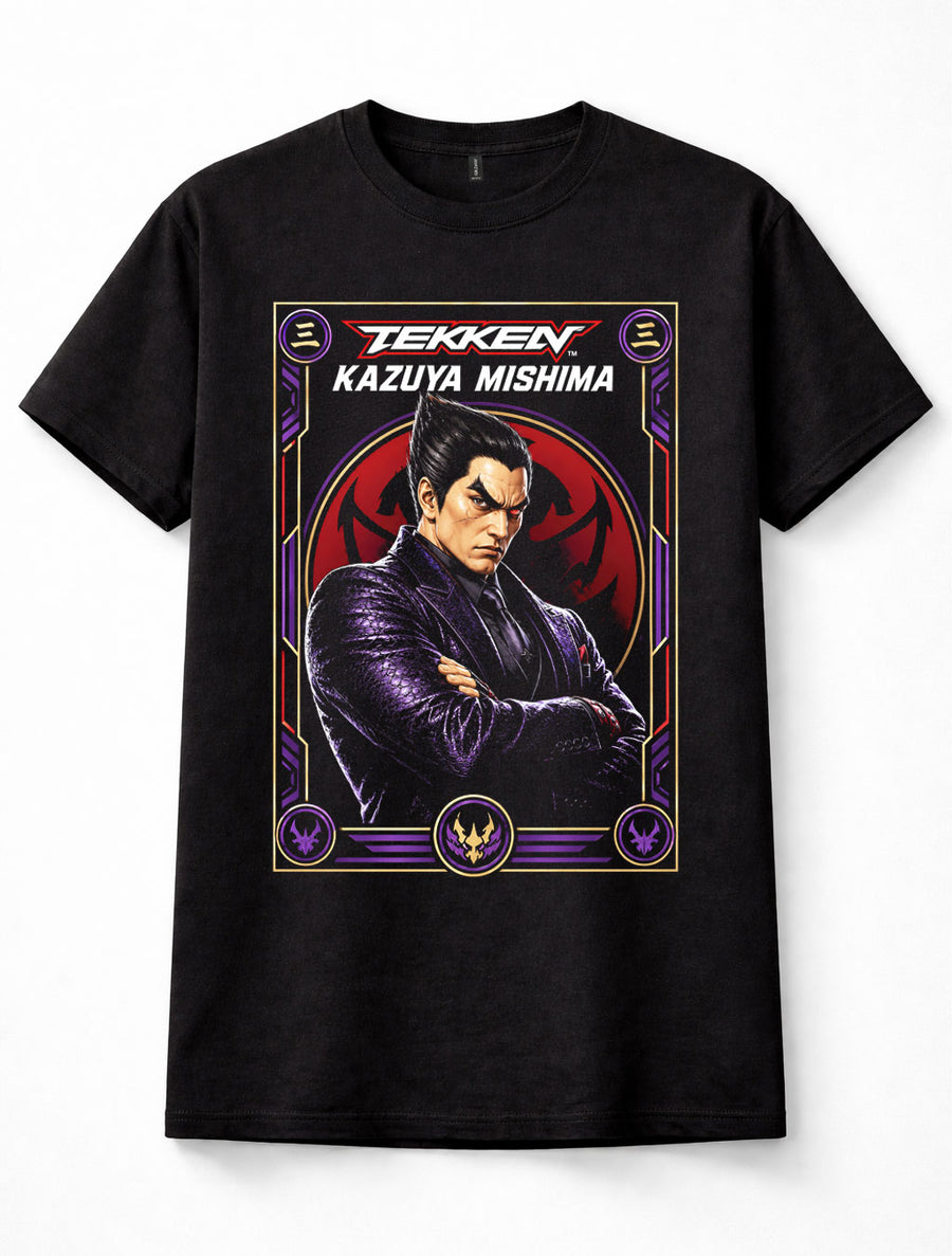 Tekken Kazuya Mishima Devil Gene Martial Arts Arcade Game Black Unisex T-Shirt