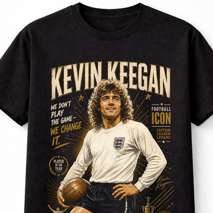 Kevin Keegan England Football Legend Retro Graphic Unisex T-Shirt
