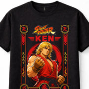Street Fighter Ken Masters Karate Fighter Arcade Game Black Unisex T-Shirt