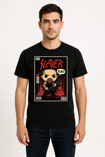Slayer Slay Kerry King Thrash Metal Funko Pop Style Unisex T-Shirt