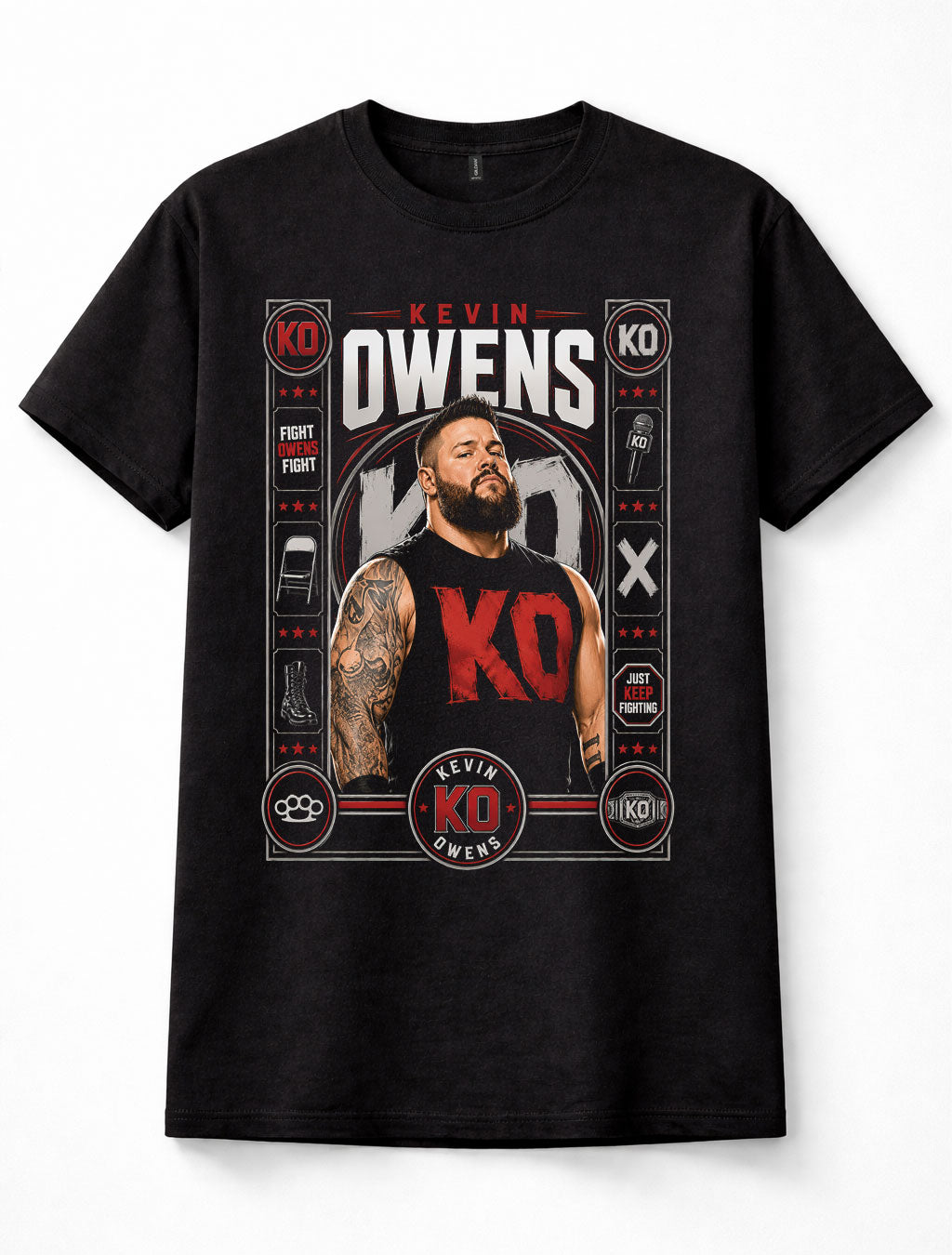 Kevin Owens KO WWE Fight Owens Fight Wrestling Graphic Unisex T-Shirt