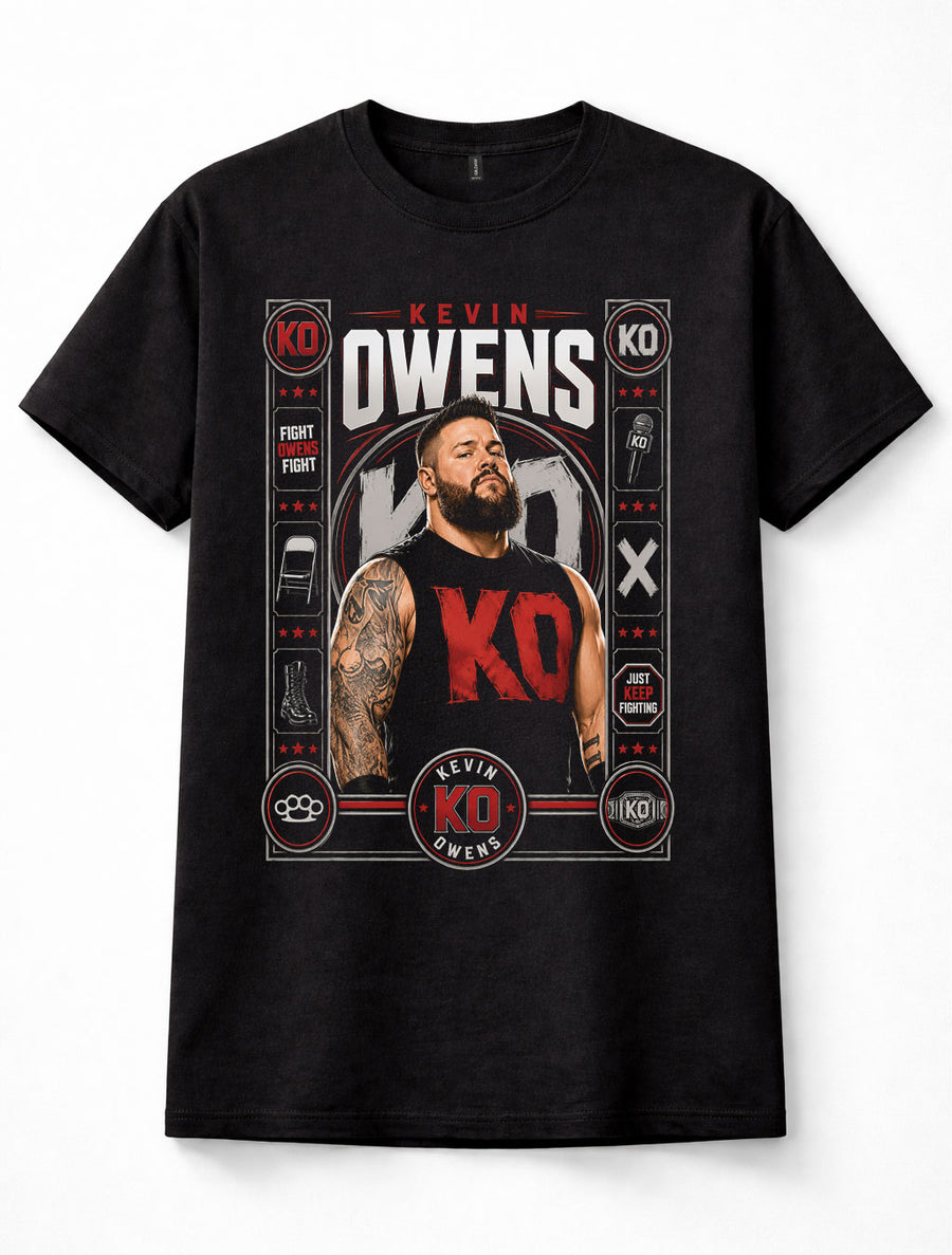Kevin Owens KO WWE Fight Owens Fight Wrestling Graphic Unisex T-Shirt