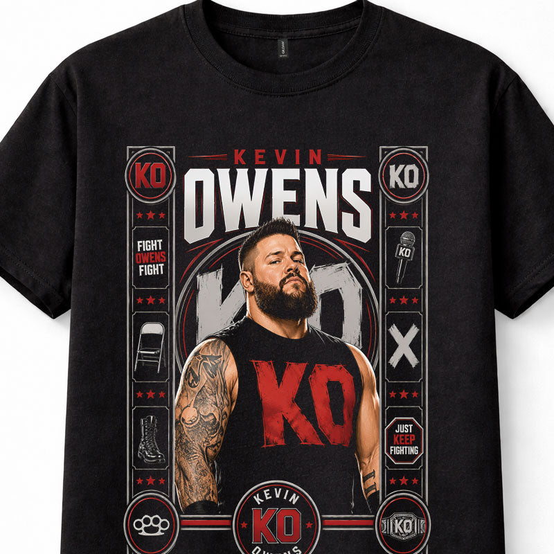 Kevin Owens KO WWE Fight Owens Fight Wrestling Graphic Unisex T-Shirt