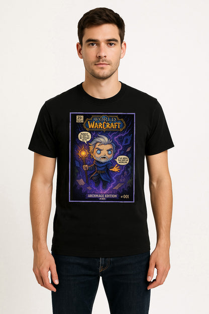 World of Warcraft Archmage Khadgar Mage Magic Warcraft Adults & Kids Unisex T-Shirt