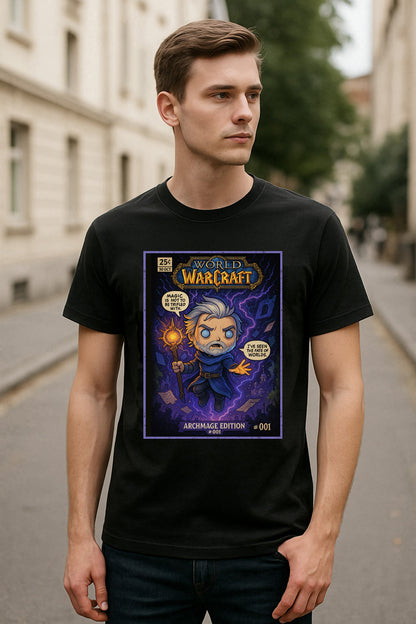 World of Warcraft Archmage Khadgar Mage Magic Warcraft Adults & Kids Unisex T-Shirt