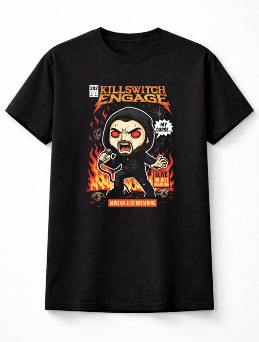 Killswitch Engage T-Shirt My Curse Metalcore Art Unisex Black Graphic Tee