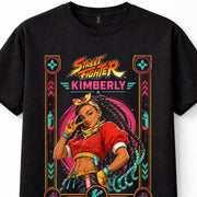 Street Fighter Kimberly Ninja Bushin Fighter Arcade Game Black Unisex T-Shirt