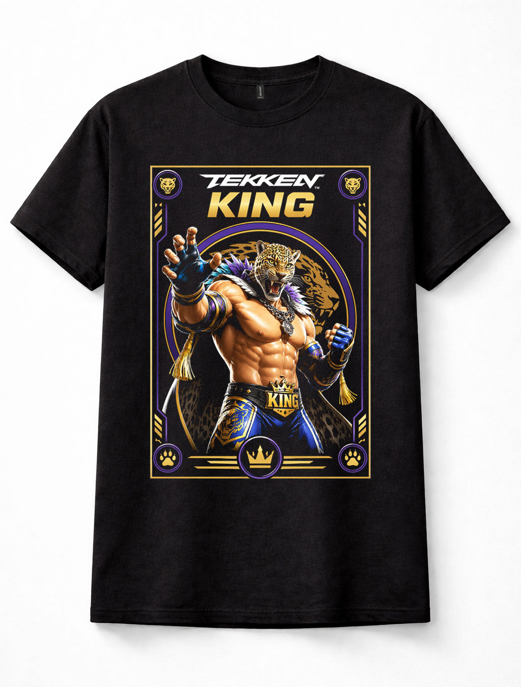 Tekken King Jaguar Mask Wrestler Fighting Arcade Game Black Unisex T-Shirt