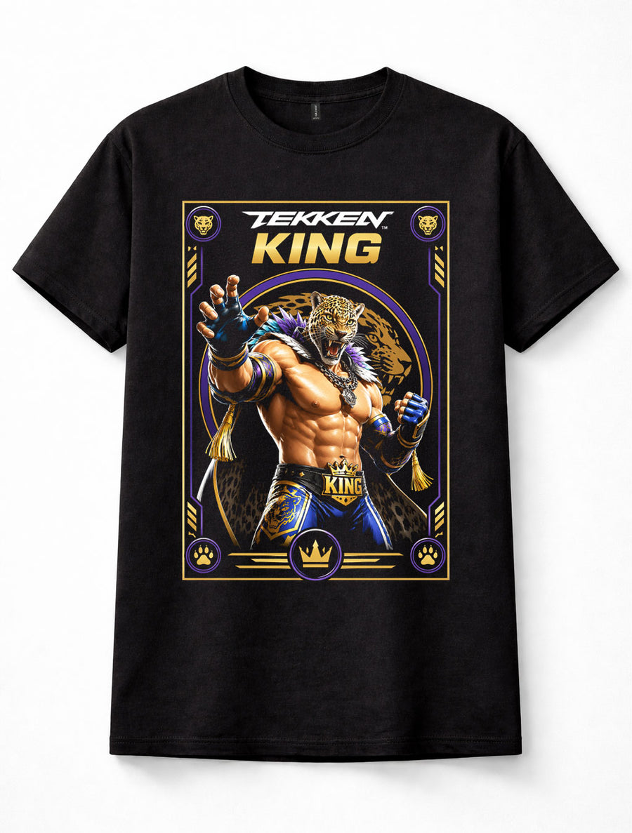 Tekken King Jaguar Mask Wrestler Fighting Arcade Game Black Unisex T-Shirt