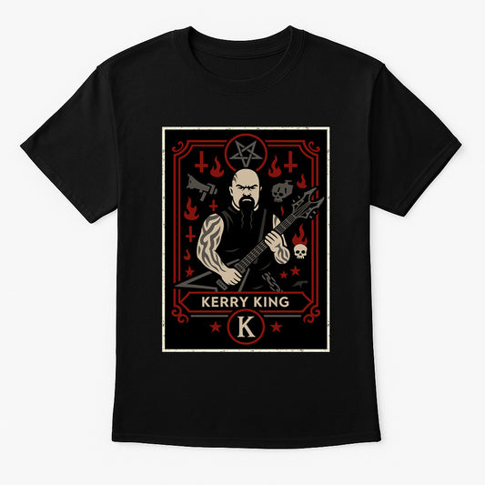 Slayer Kerry King Retro Metal Guitarist Unisex T-Shirt Heavy Metal Tee