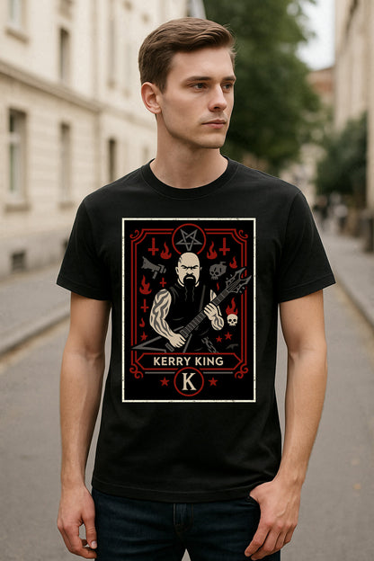 Slayer Kerry King Retro Metal Guitarist Unisex T-Shirt Heavy Metal Tee